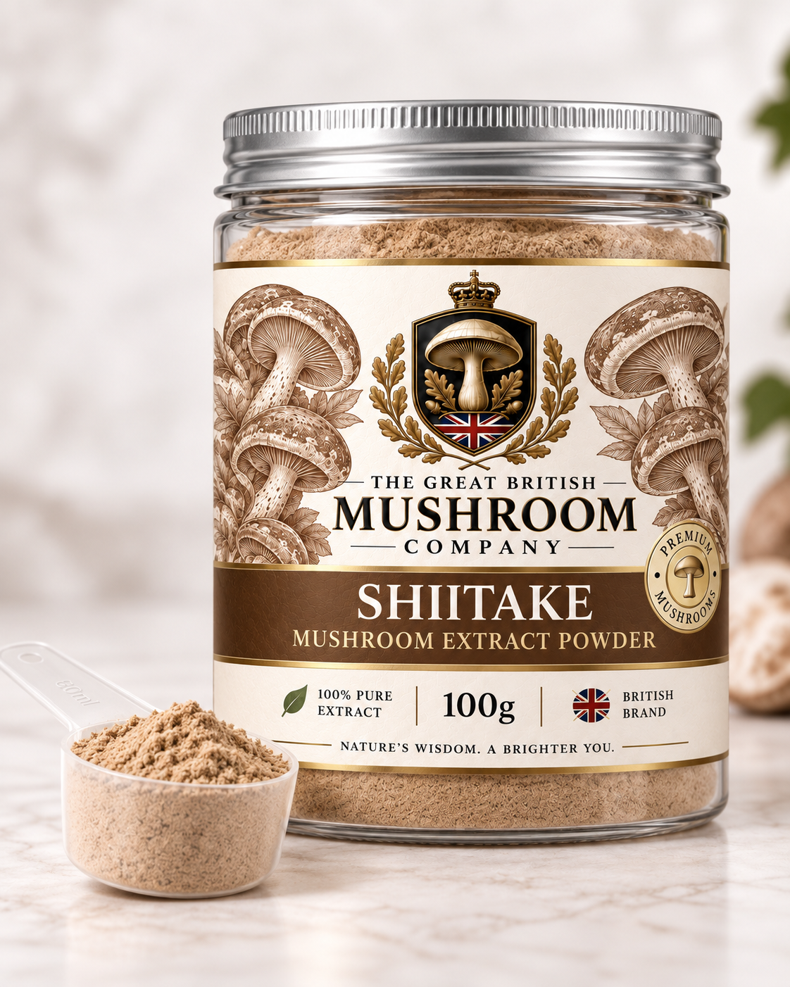 Shiitake Mushroom Extract Powder - 100g