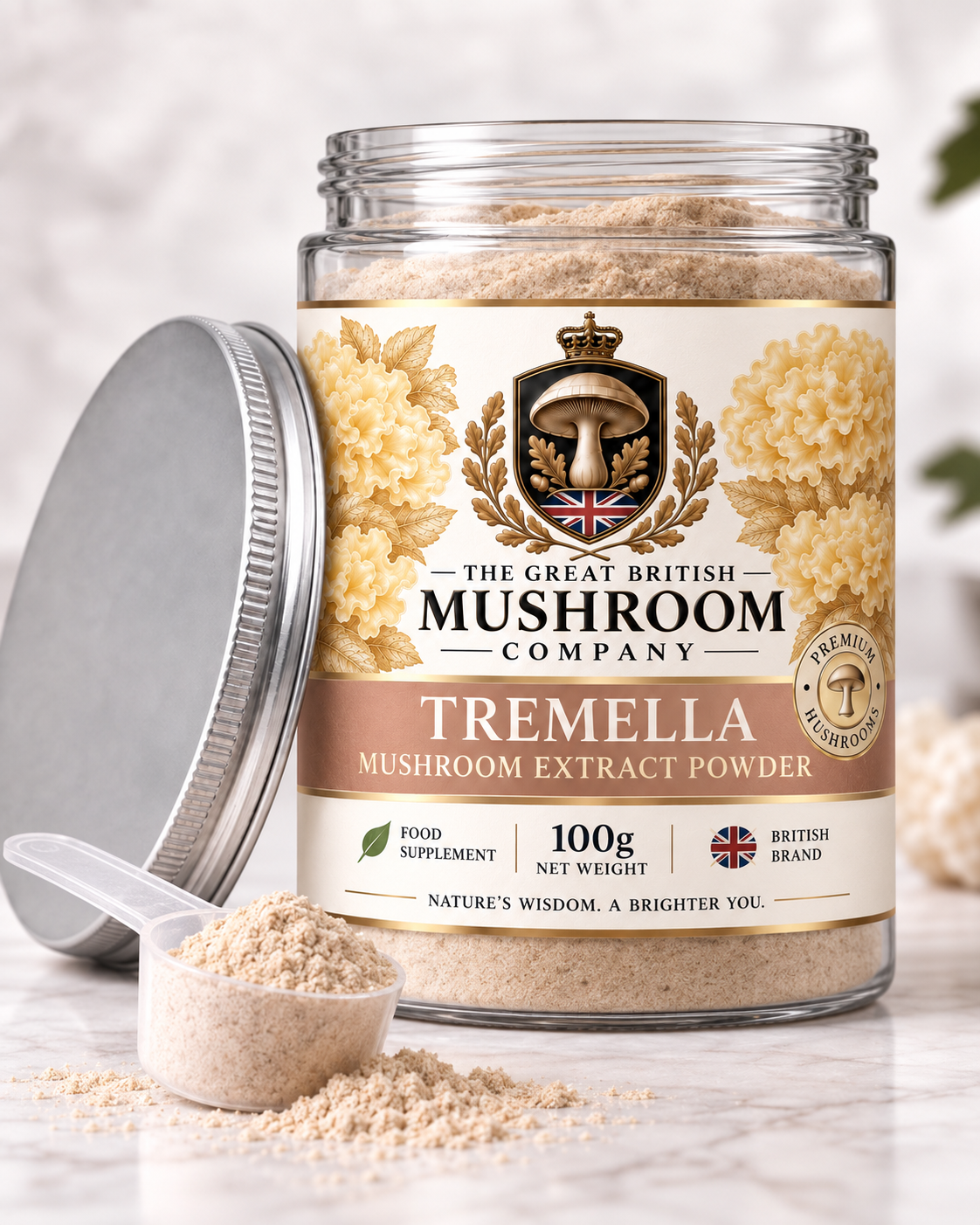 Tremella Mushroom Extract Powder – 100g