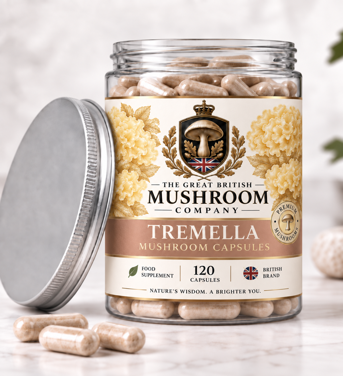 Tremella Mushroom Extract Capsules – 120 Capsules