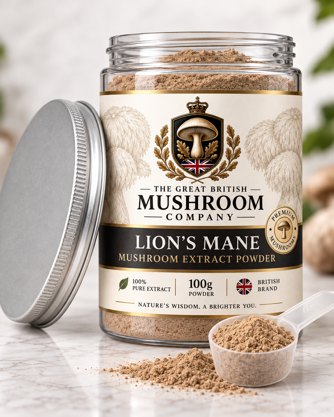 Lion’s Mane Mushroom Extract  Powder – 100g