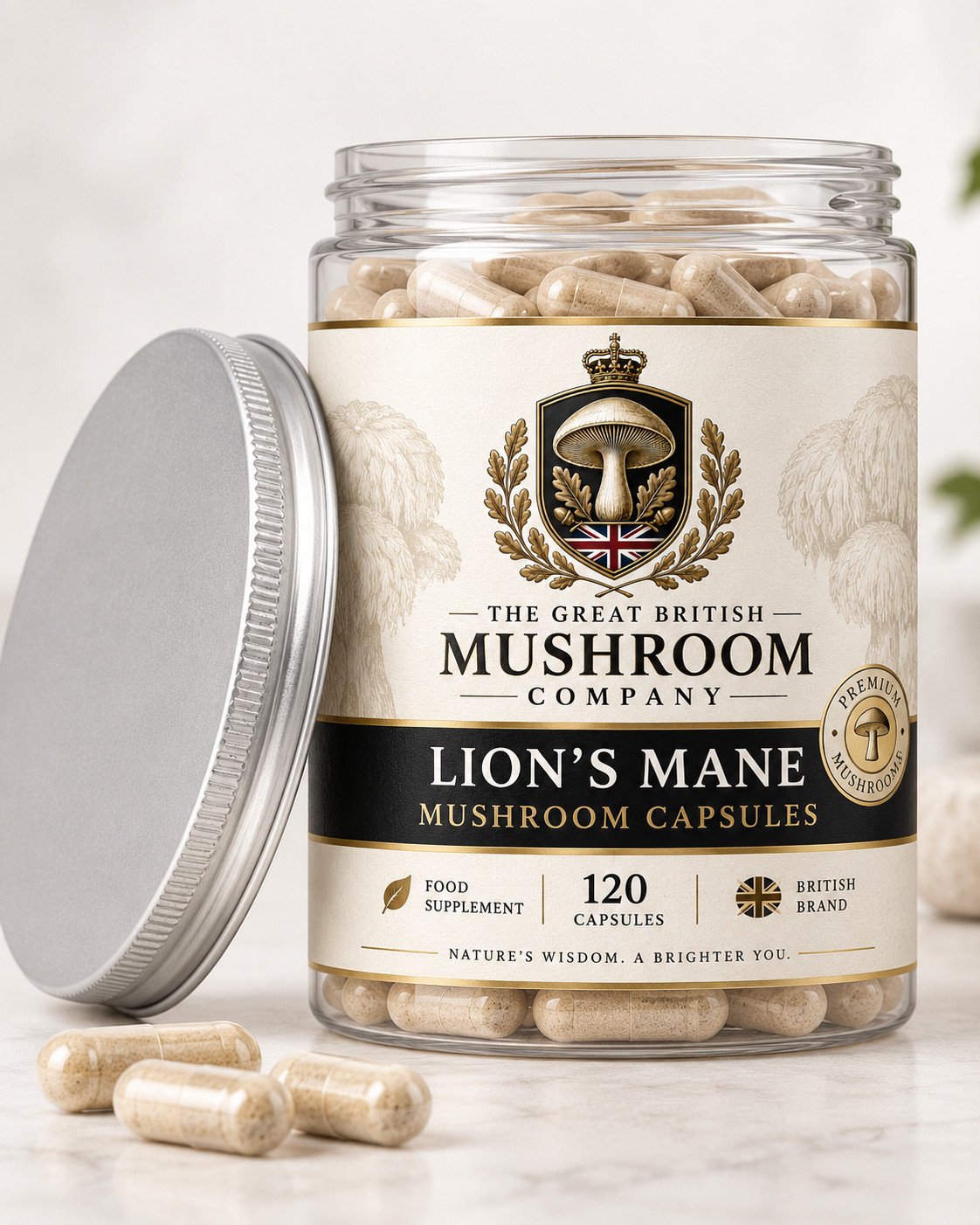 Lion’s Mane Mushroom Extract Capsules – 120 Capsules