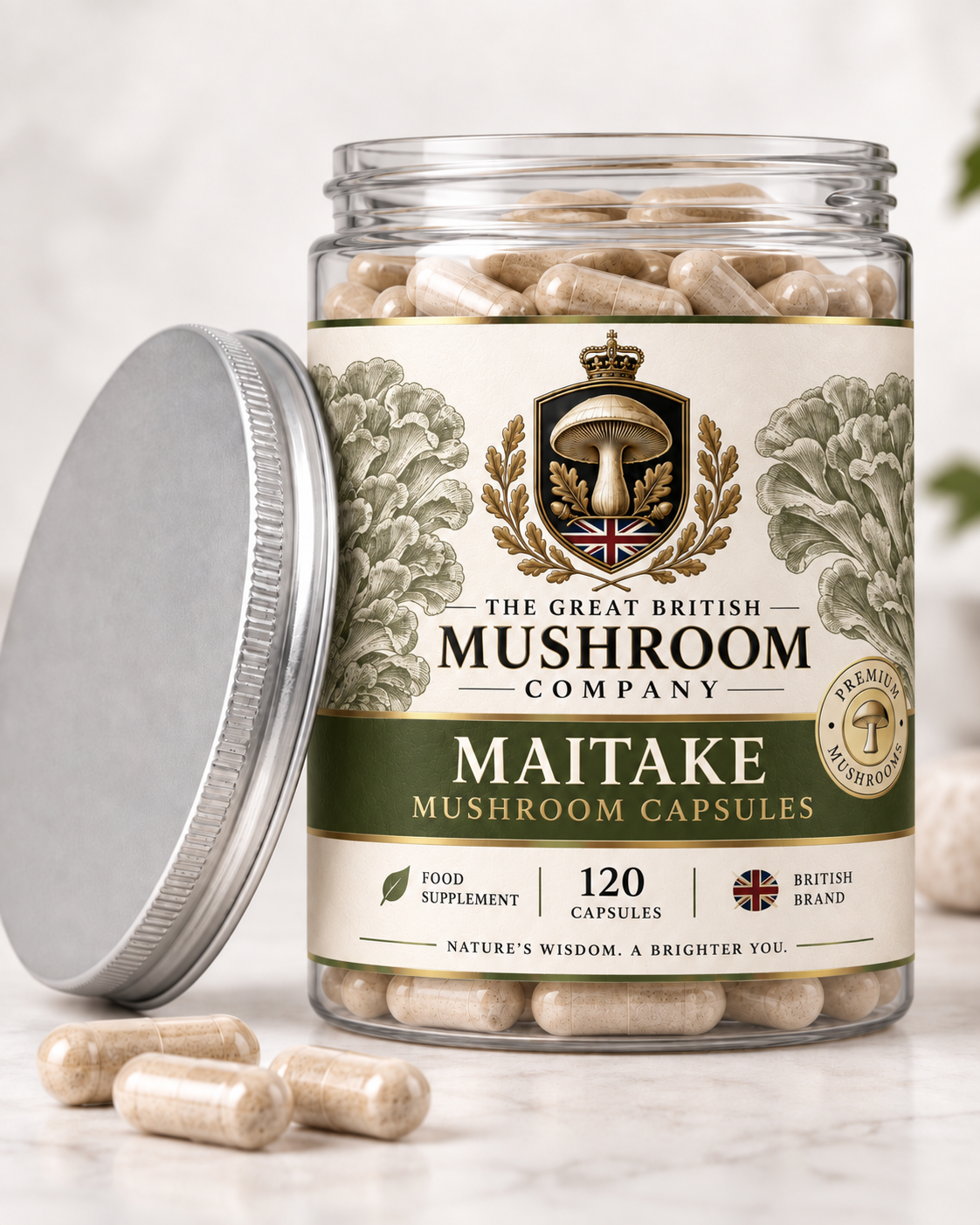 Maitake Mushroom Extract Capsules - 120 Capsules
